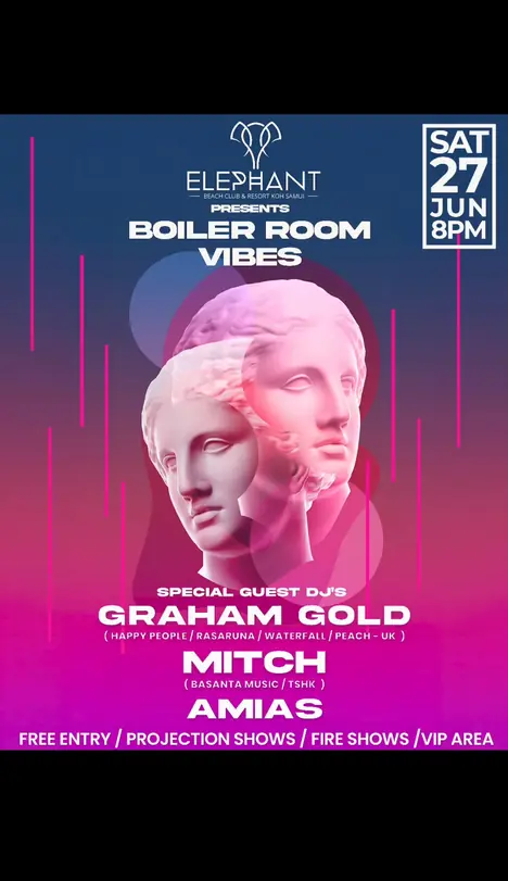 Elephant Boiler Room Vibes poster