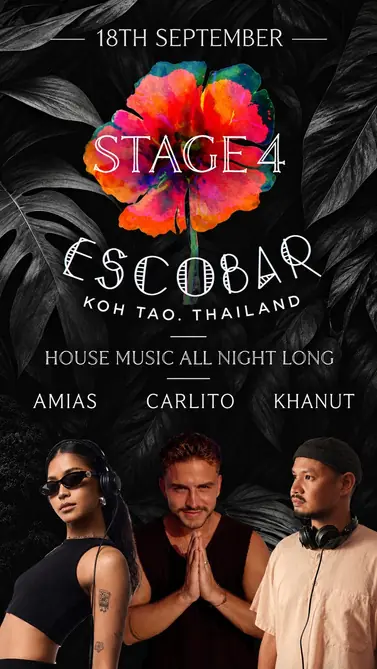 Escobar Festival Stage 4 Koh Tao poster